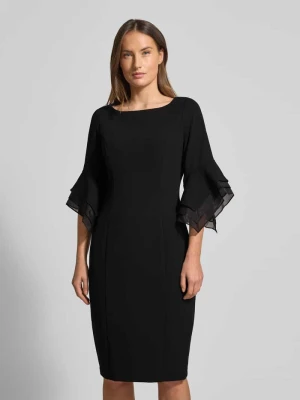Sukienka koktajlowa o długości do kolan z rozkloszowanymi rękawami Adrianna Papell