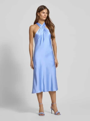 Sukienka koktajlowa o długości do kolan z wiązaniem na szyi Lauren Ralph Lauren