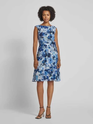 Sukienka koktajlowa o długości do kolan z wiązanym detalem Vera Mont