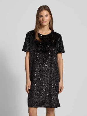 Sukienka koktajlowa o lejącym kroju z cekinowym obszyciem s.Oliver RED LABEL