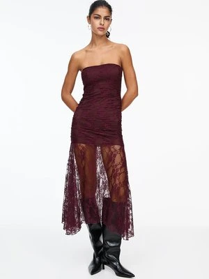 Sukienka koktajlowa PULL&BEAR mauve