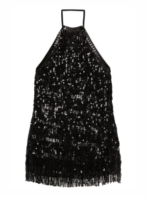 Sukienka koktajlowa PULL&BEAR czarny