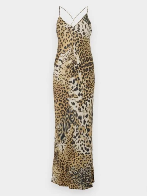 Sukienka koktajlowa Roberto Cavalli brązowy