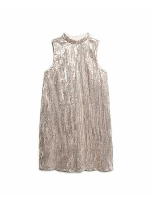 Sukienka koktajlowa Superdry nude