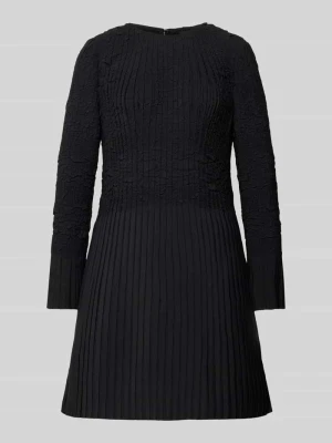 Sukienka koktajlowa taliowana z marszczeniem model ‘Doppar’ Boss