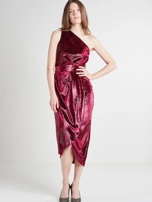 Sukienka koktajlowa Ted Baker ciemnoczerwony