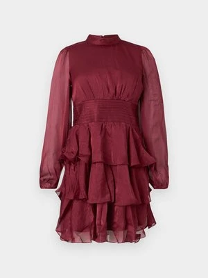 Sukienka koktajlowa Vero Moda bordowy