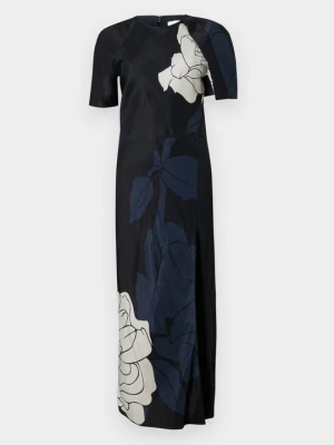 Sukienka koktajlowa Victoria Beckham granatowy