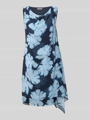 Sukienka koktajlowa w całościowym wzorze z lejącej tkaniny Christian Berg Cocktail