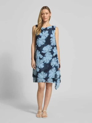 Sukienka koktajlowa w całościowym wzorze z lejącej tkaniny Christian Berg Cocktail