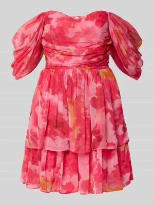 Sukienka koktajlowa w kroju z odkrytymi ramionami Lace & Beads