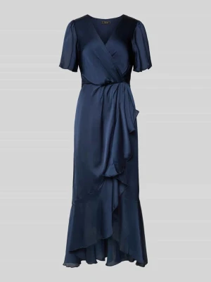 Sukienka koktajlowa w stylu kopertowym z dekoltem w kształcie litery V Lipsy