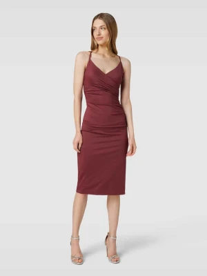 Sukienka koktajlowa w stylu kopertowym z marszczeniami Jake*s Cocktail