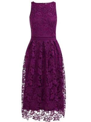Sukienka koktajlowa WE Fashion fioletowy