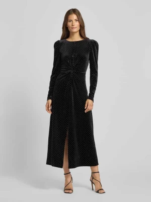 Sukienka koktajlowa z aksamitu z dodatkiem moheru model ‘HELLA’ YAS