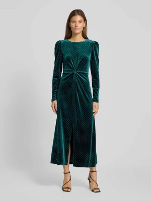 Sukienka koktajlowa z aksamitu z dodatkiem moheru model ‘HELLA’ YAS