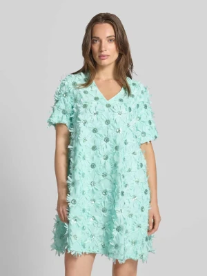 Sukienka koktajlowa z cekinami model ‘ABELONE’ YAS