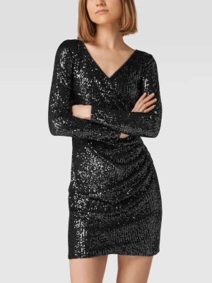 Sukienka koktajlowa z cekinowym obszyciem Paradi