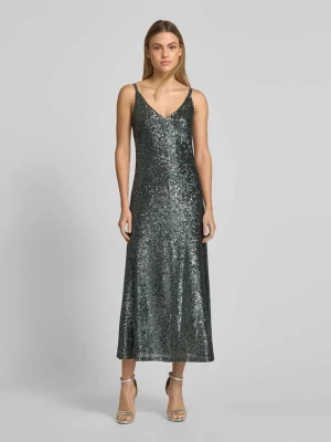 Sukienka koktajlowa z cekinowym obszyciem V by Vera Mont
