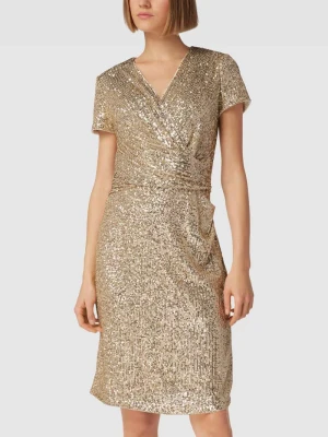 Sukienka koktajlowa z cekinowym obszyciem Vera Mont