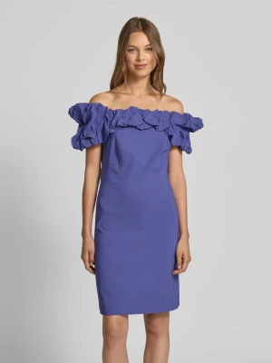 Sukienka koktajlowa z dekoltem carmen model ‘CARRIE’ YAS