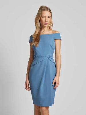 Sukienka koktajlowa z dekoltem carmen model ‘SARAN’ Lauren Ralph Lauren