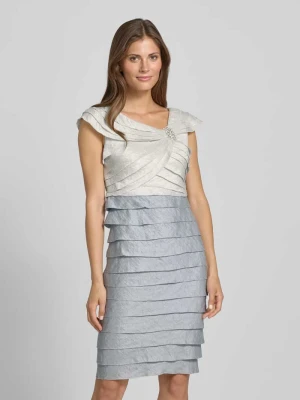 Sukienka koktajlowa z detalem z logo Christian Berg Cocktail