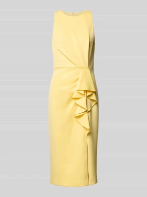 sukienka koktajlowa z falbanami Adrianna Papell