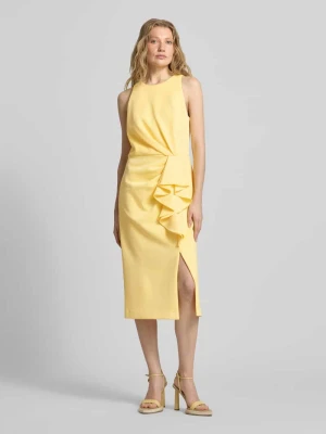 sukienka koktajlowa z falbanami Adrianna Papell