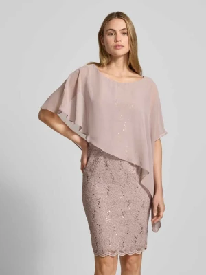 Sukienka koktajlowa z kwiatowej koronki Swing