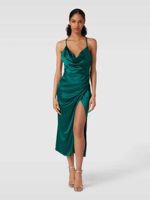 Sukienka koktajlowa z lejącym dekoltem luxuar