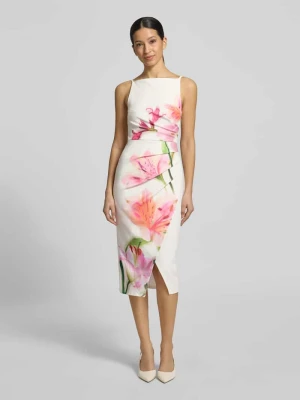 Sukienka koktajlowa z marszczeniami i rozporkiem Lipsy