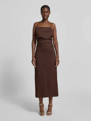 Sukienka koktajlowa z mieszanka lnu i elastanu model 'Stella' Forever New