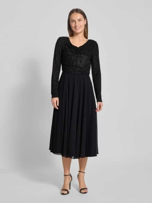 Sukienka koktajlowa z okrągłym dekoltem Christian Berg Cocktail