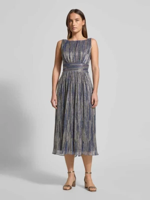 Sukienka koktajlowa z okrągłym dekoltem Swing