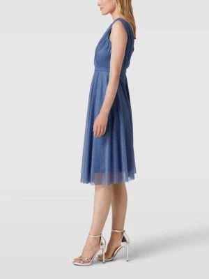 Sukienka koktajlowa z paskiem w talii TROYDEN COLLECTION