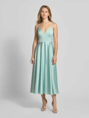 Sukienka koktajlowa z satyny z dekoltem w serek Jake*s Cocktail