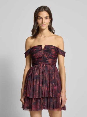 Sukienka koktajlowa z siateczki z odkrytymi ramionami Jake*s Cocktail