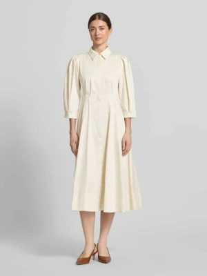 Sukienka koktajlowa z ukrytym zapięciem na guziki i rękawem 3/4 Christian Berg Cocktail