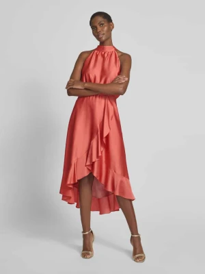 Sukienka koktajlowa z wiązaniem na szyi Swing