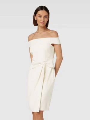 Sukienka koktajlowa z wiązanym detalem model ‘SARAN’ Lauren Ralph Lauren