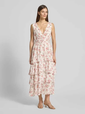 Sukienka koktajlowa z wiskozy w fasonie warstwowym – 'GMK for Bridgerton' GUIDO MARIA KRETSCHMER WOMAN