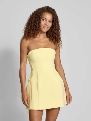 Sukienka koktajlowa z wpuszczanymi kieszeniami model ‘KAROLINE’ bardot