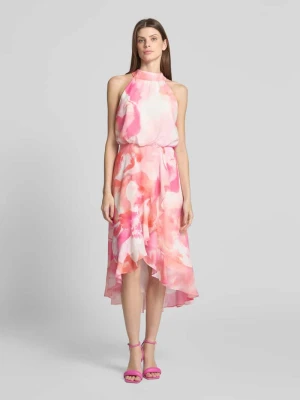 Sukienka koktajlowa ze stójką Swing