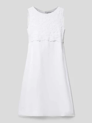 Sukienka komunijna z czystej wiskozy z koronkowym obszyciem Miolilou