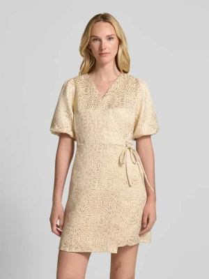 Sukienka kopertowa z bufiastymi rękawami model ‘JACKY’ YAS