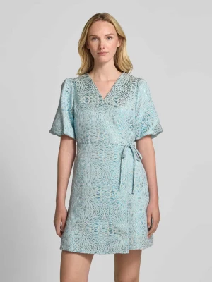 Sukienka kopertowa z bufiastymi rękawami model ‘JACKY’ YAS