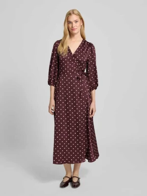 Sukienka kopertowa z dekoltem w serek model ‘Malinga’ NEO NOIR