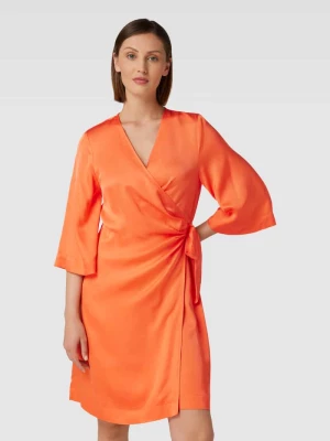 Sukienka kopertowa z wiskozy z dekoltem w serek model ‘FRANZISKA’ Selected Femme
