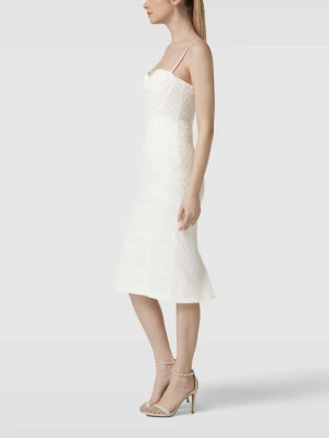 Sukienka koronkowa o długości midi model ‘CHARLEY’ bardot